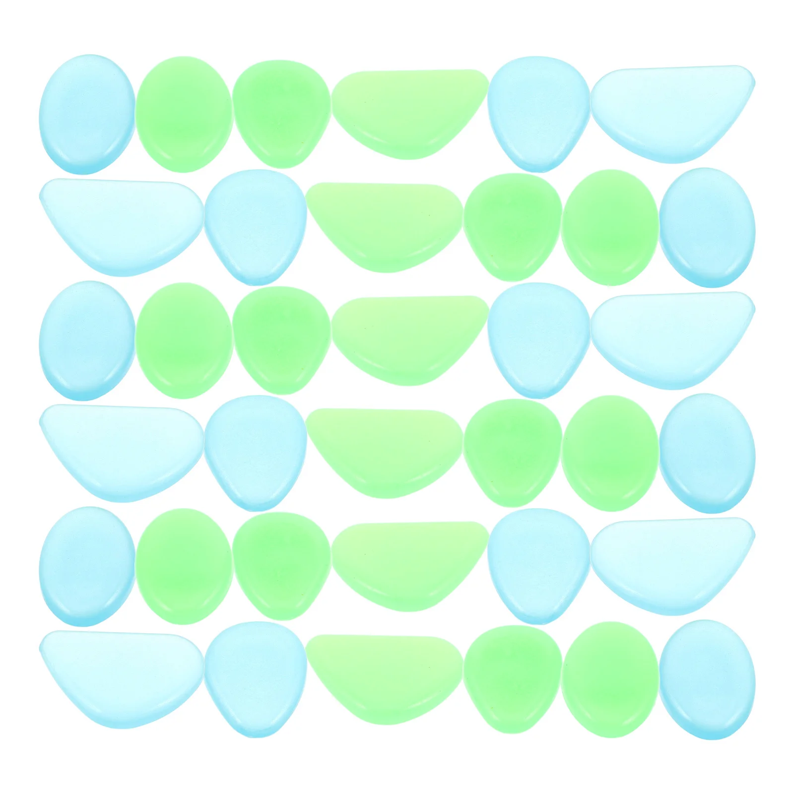 

100Pcs Fluorescent Glow Stone Water-Resistant Decorative Rocks for Indoor Outdoor Use Glowing Pebbles Decorative Gravel