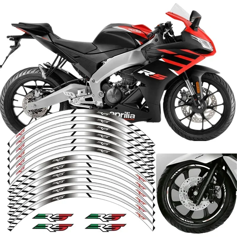 For APRILIA RS 125 50 250 RS125 RS50 RS250 Motorbike Parts Contour Wheel Decoration Decal Sticker - 2