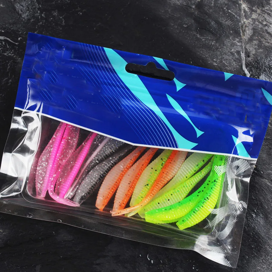 Soft Fishing Lures Jerk Minnow Shad Drop Shot Soft Bait Swimbait Split Tail for Bass Trout Pike Walleye Pesca