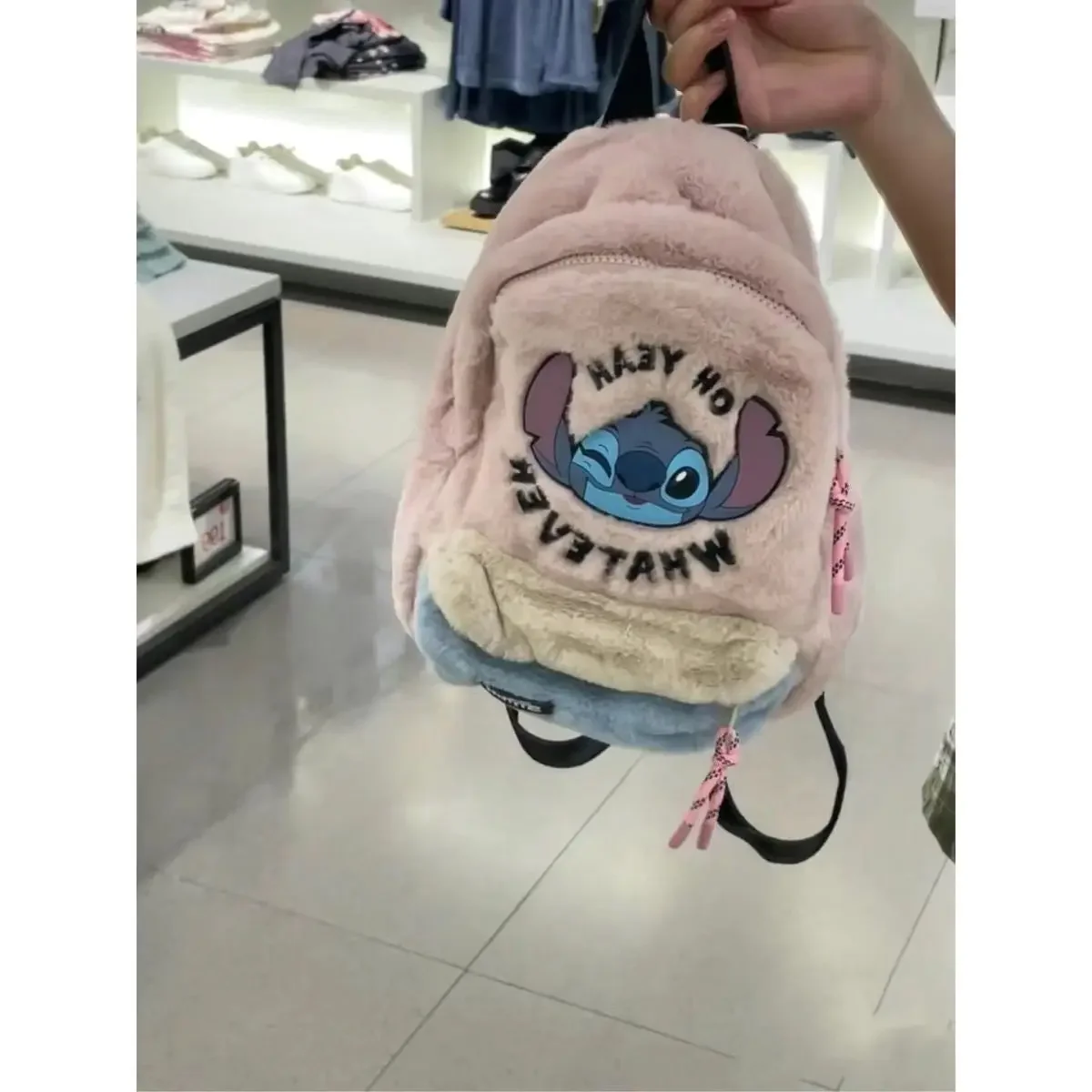 Disney cartoon Stitch New Kids Backpack Mini Schoolbag Girls and Boys Cute Shoulder Bag