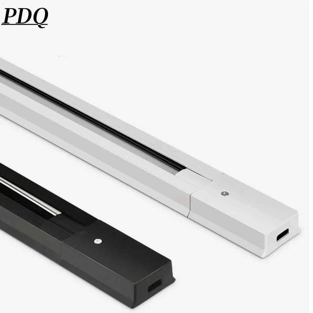 

LED track 0.5m 1m light track strip clothing store background wall aluminum 2-wire system track light COB spot light guide rail