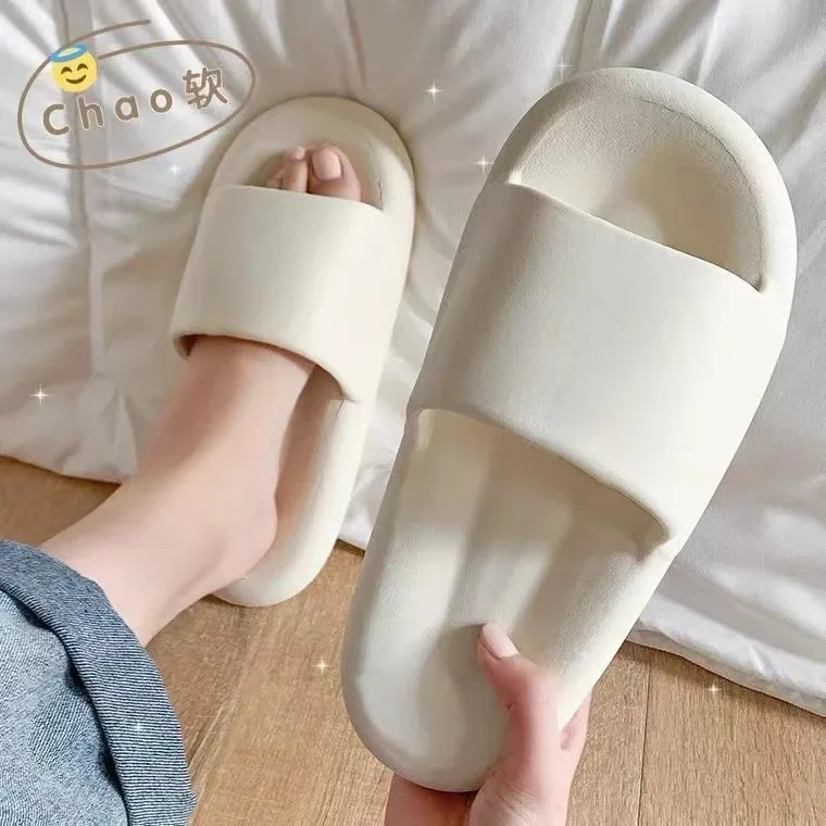 New Cloud Soft EVA Slippers Couple Home Outdoor Slipper Summer Beach Unisex Bedroom Shoes Ladies Flip Flops Thick Bottom Sandals