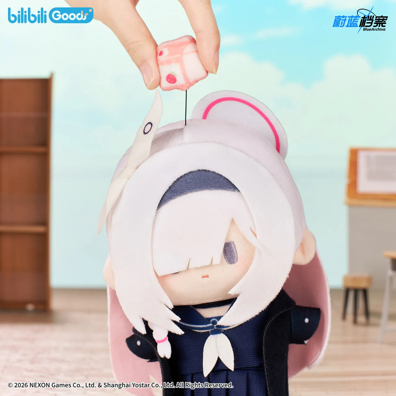 bilibili-genuine-blue-archive-alona-arona-kawaii-cosplay-anime-cartoon-keychain-pendant-ornament-halloween-gift