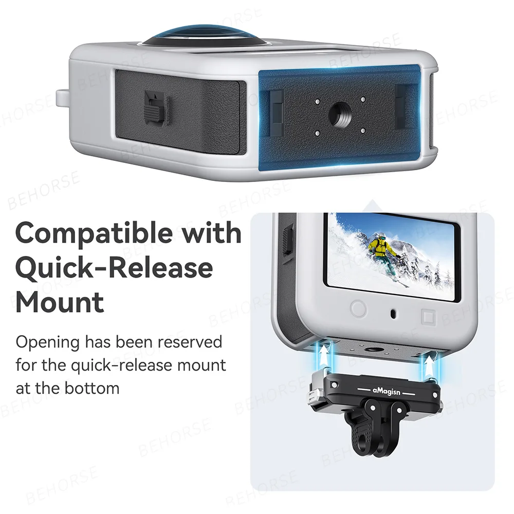 Capa protetora de silicone para dji osmo 360, capa de corpo inteiro, tampa de lente, capa protetora para dji osmo 360, acessórios de câmera