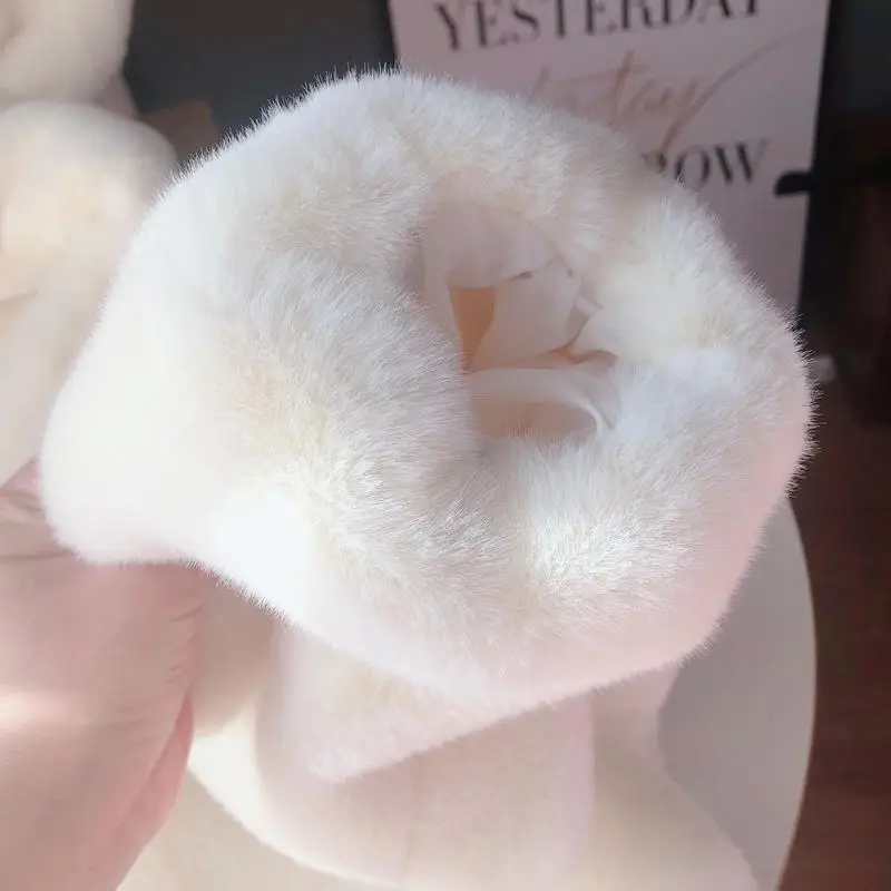 Women Winter Fur Coat New Cute Bear Ears Furry Velvet Padded Jacket Lady Loose Imitation Mink Fur Overcoat A1142