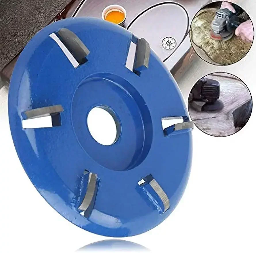 

Wood Carving Disc 6 Teeth Grinder Wheel Disc Angle Grinder Chainsaw Wheel Woodworking Disc Wood Shaping Chain Circular Saw Blade