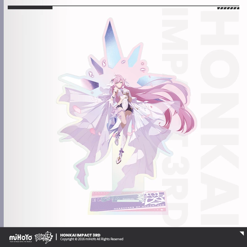 MiHoYo Genuine Honkai Impact 3rd Elysia Herrscher of Human : Ego Theme Figure Styled Acrylic Standing Plaque