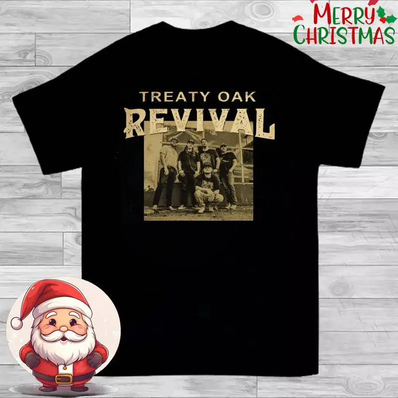 حار الاتجاه معاهدة البلوط إحياء تي شيرت أحجام S إلى 4Xl عيد الميلاد