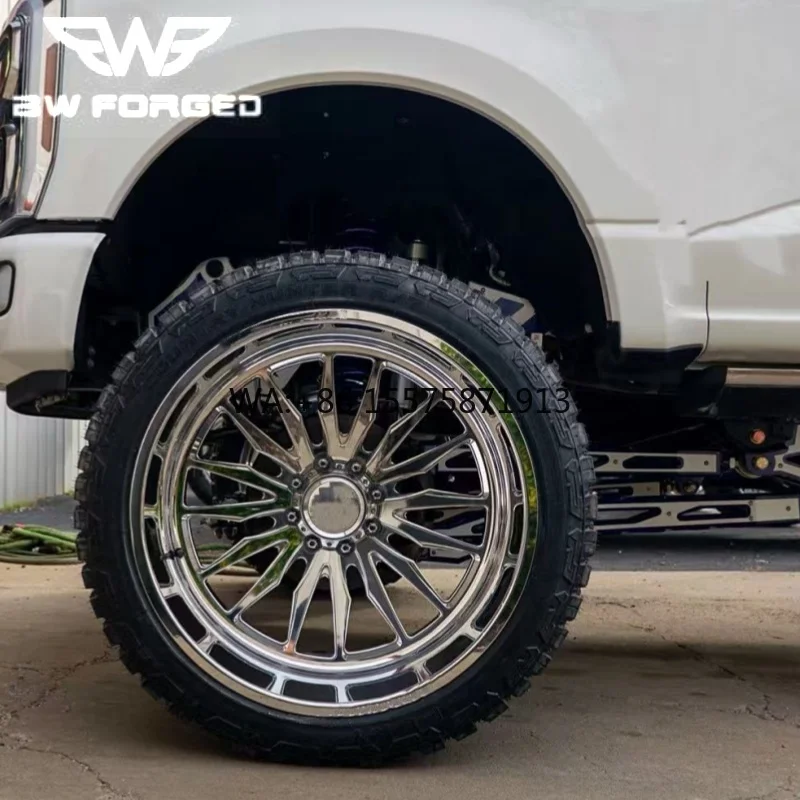 

Polished Custom Forged Deep Dish Wheels 20x10 22x12 22x14 24x12 24x14 6x139.7 6x5.5 8x6.5 8x170 8x180 Super Single Wheels Truck