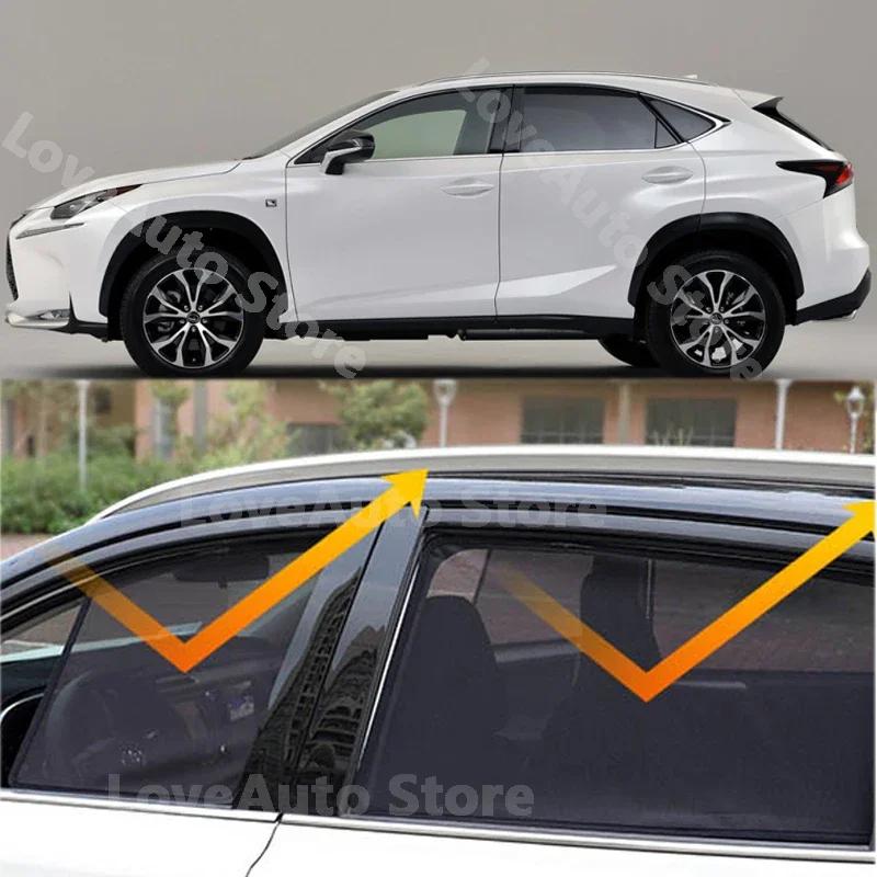 

For Lexus NX NX200 NX200t NX300 NX300h 2015-2020 Car Magnet Sunshade Protection Back Front Rear Window SunShade Visor Protector