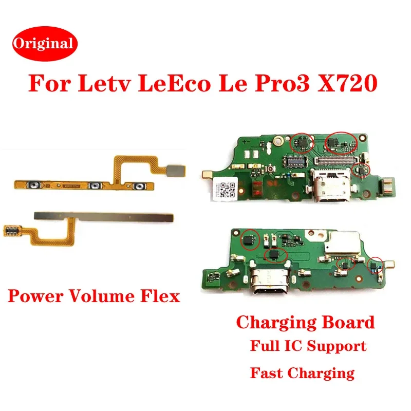 

For Letv LeEco Le Pro 3 X720 X721 X722 X727 X728 USB Charging Port Dock Mic Sensor Board On Off Volume Key Flex Cable