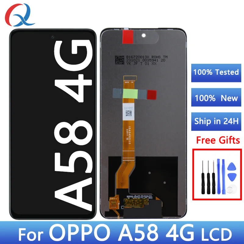 New Model For Oppo A58 4G Lcd Display Mobile Phone LCD For Oppo A58 4G Screen Replacement For Oppo A58 4G Pantalla