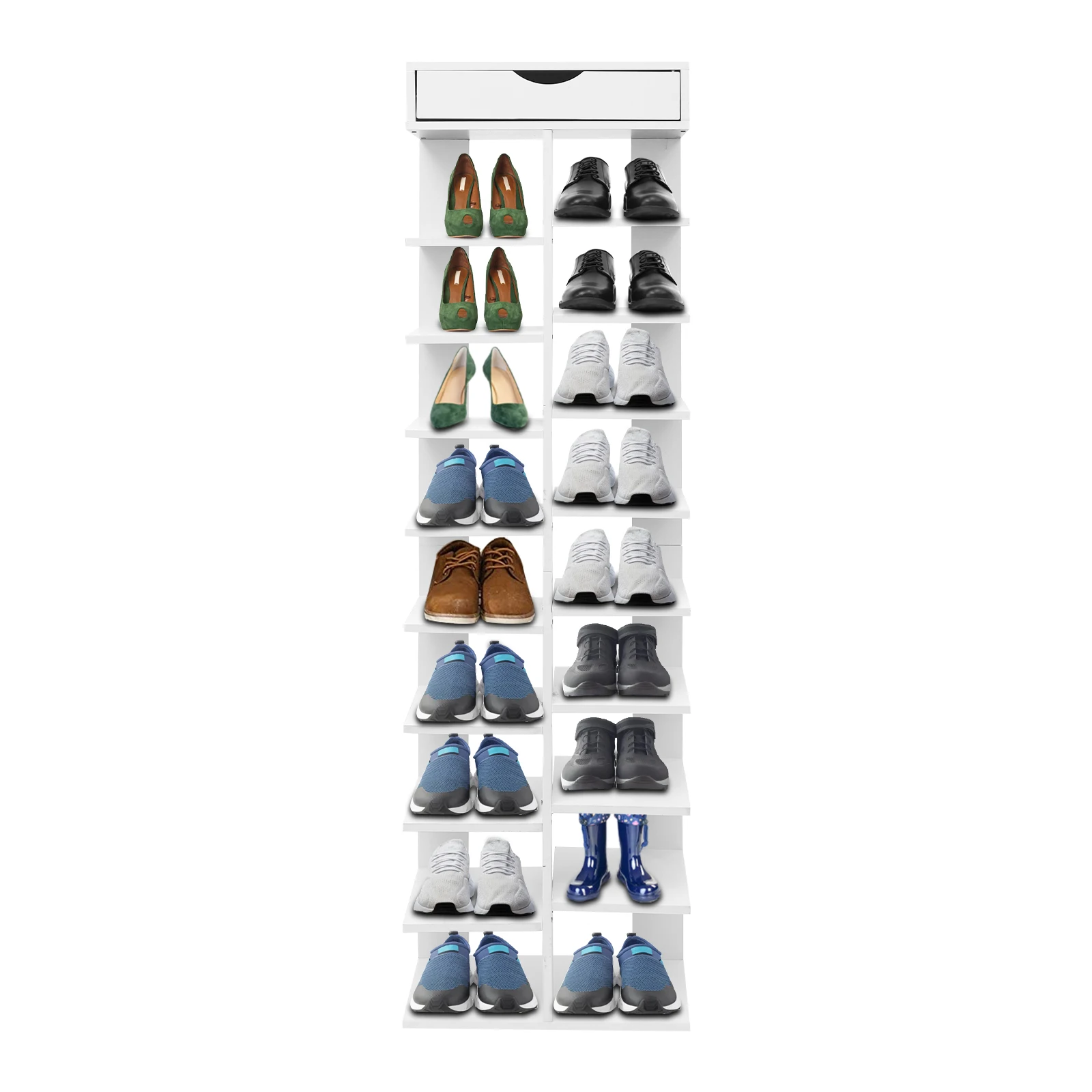 

NEW 10 Tier Vertical Shoe Rack, Free Standing Shoe Storage Rack, Modern Shoe Rack Organizer