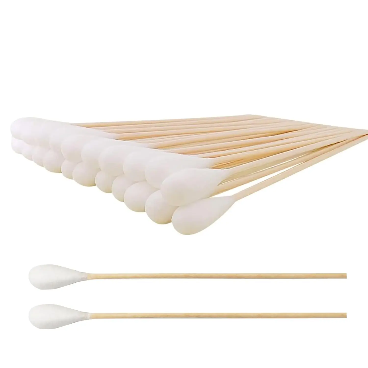 

Inch Long Cotton Swabs (Large Size) 200pcs for Pets, Gun Cleaning or Makeup