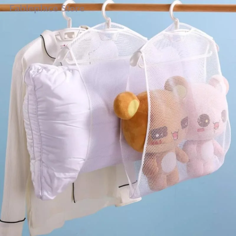 1 Pc Drying Net Drying Artifact Windproof Drying Net Pillow Doll Drying Net Drying Net Doll Pillow Storage Net Bag Hanging Bag
