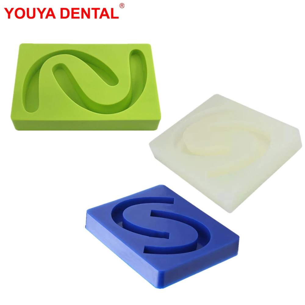 

1pcs Dental Rubber Wax Occlusal Rim Model Dental Model Base Dentistry Lab Wax Teeth Denture Module of Complete Dental Materials