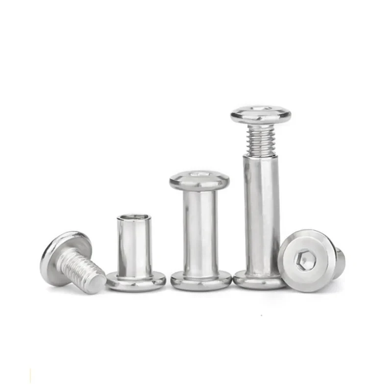 

M2-M10 304 Stainless Steel Large Flat Hex Socket Head Furniture Rivet Nut / Threaded Insert Connector Joint Sleeve Cap Nut Set