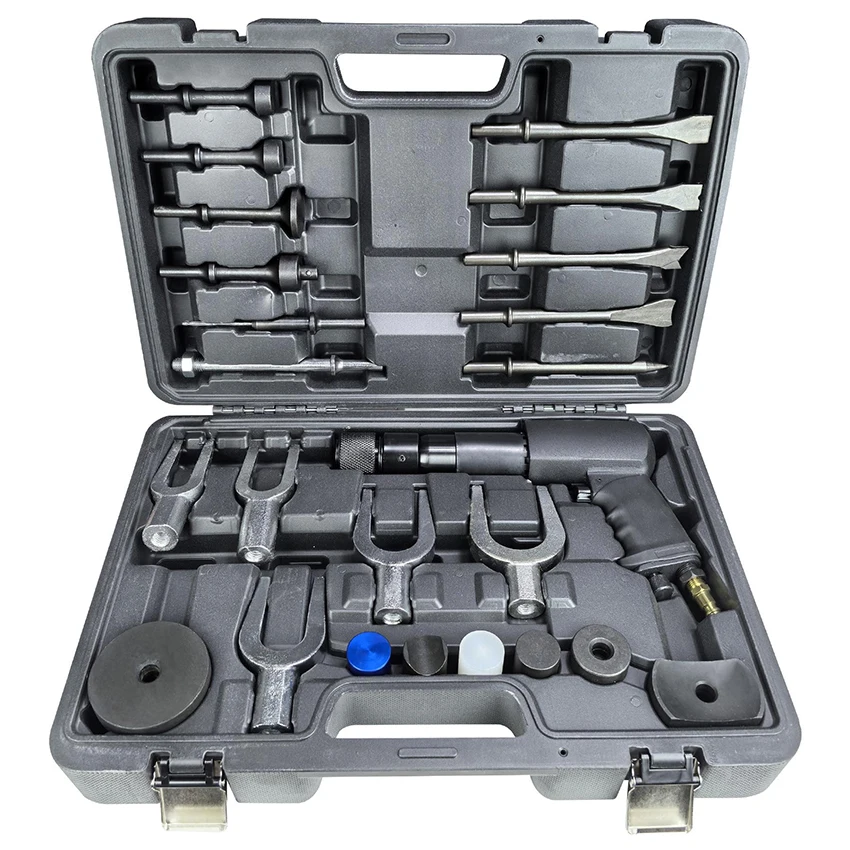

24 PCS Air Hammer Kit Multi-functional Pneumatic Hammer 2200 BPM Tools Accessories