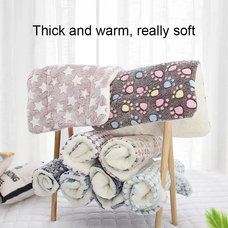 KEMORELA Flanell Haustier Schlafmatte Hundebett Winter Welpenbett Hund Sofa Matratze Kissen für kleine große Hunde Decke Heimtierbedarf – Detail 6