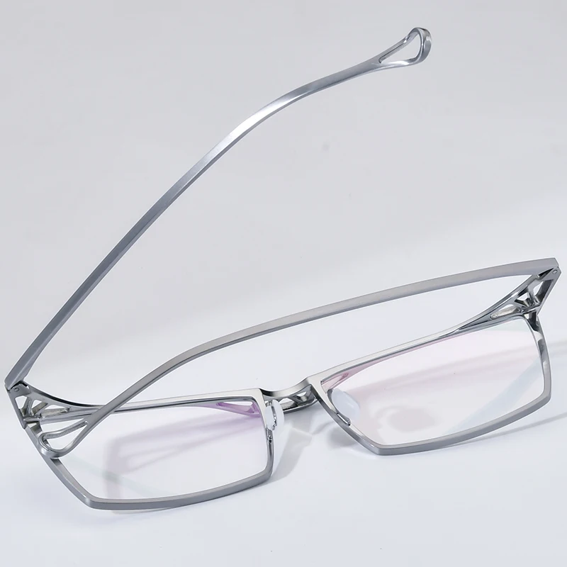 Design Square Eyeglass Frames for Men's Handmade Ultra Lightweight High-quality Glasses 85722