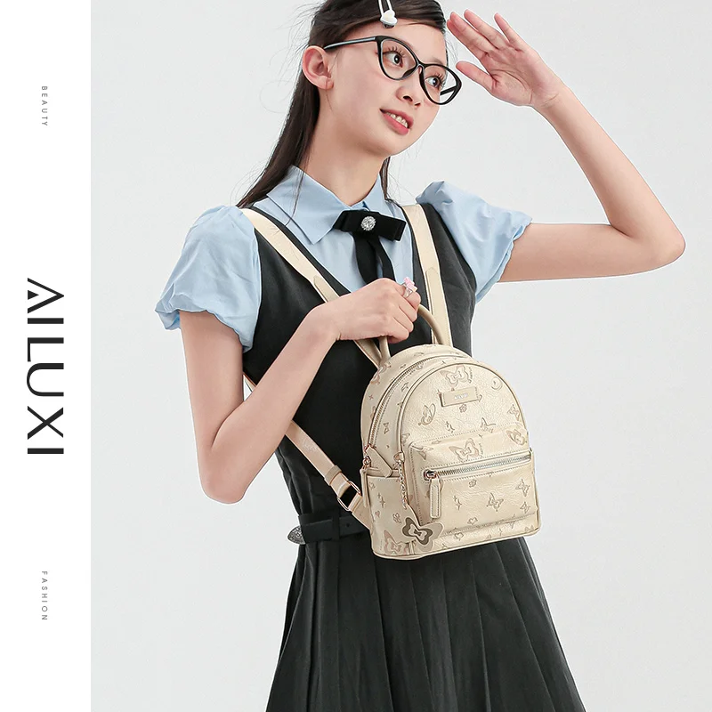 AILUXI Women Backpack 2024 New Fashion Niche Original Designer Cute Small Korean Version Small Handbag for Girl Student