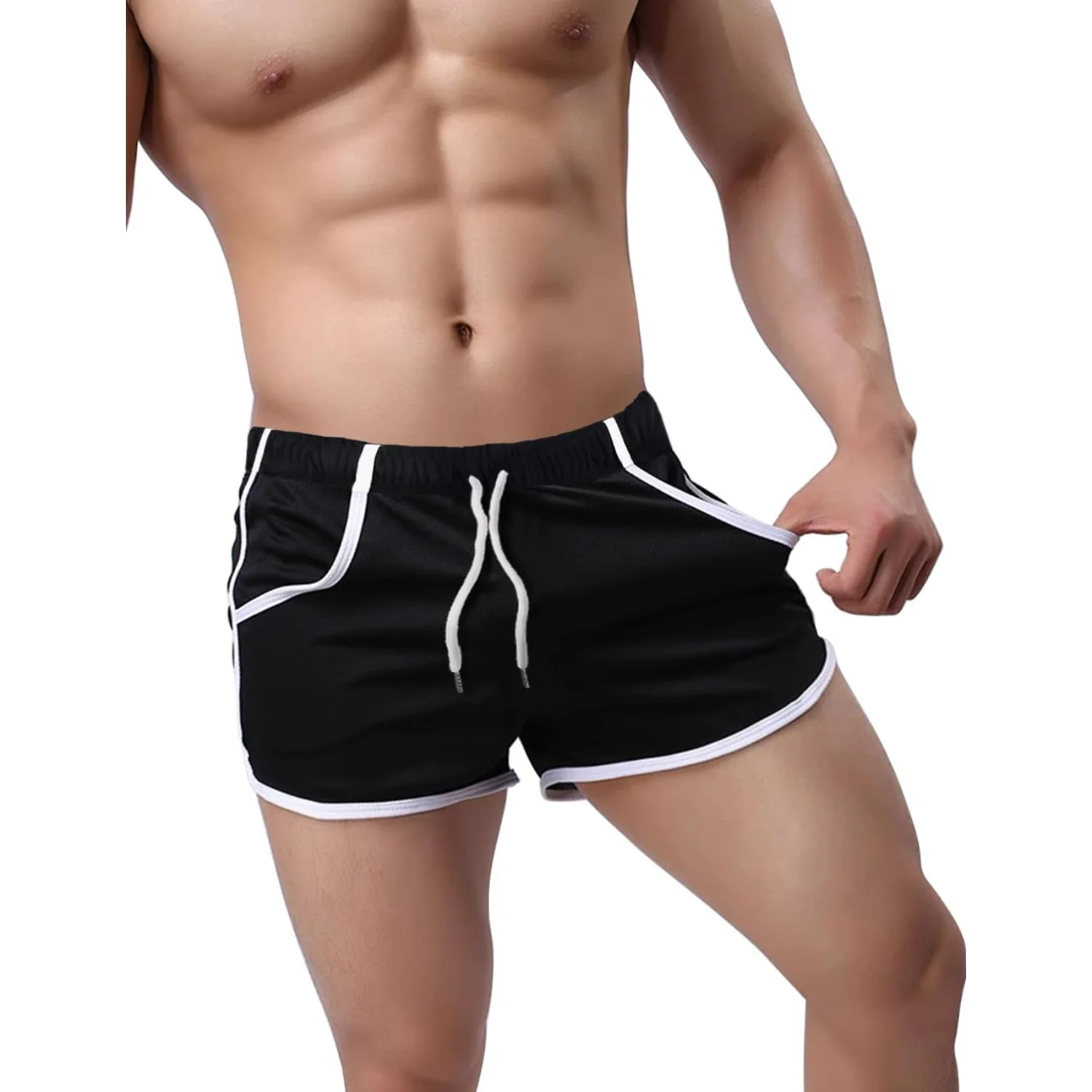 

GYMAPE Men's Mesh Athletic Shorts for Workout Running Quick Dry Lightweight