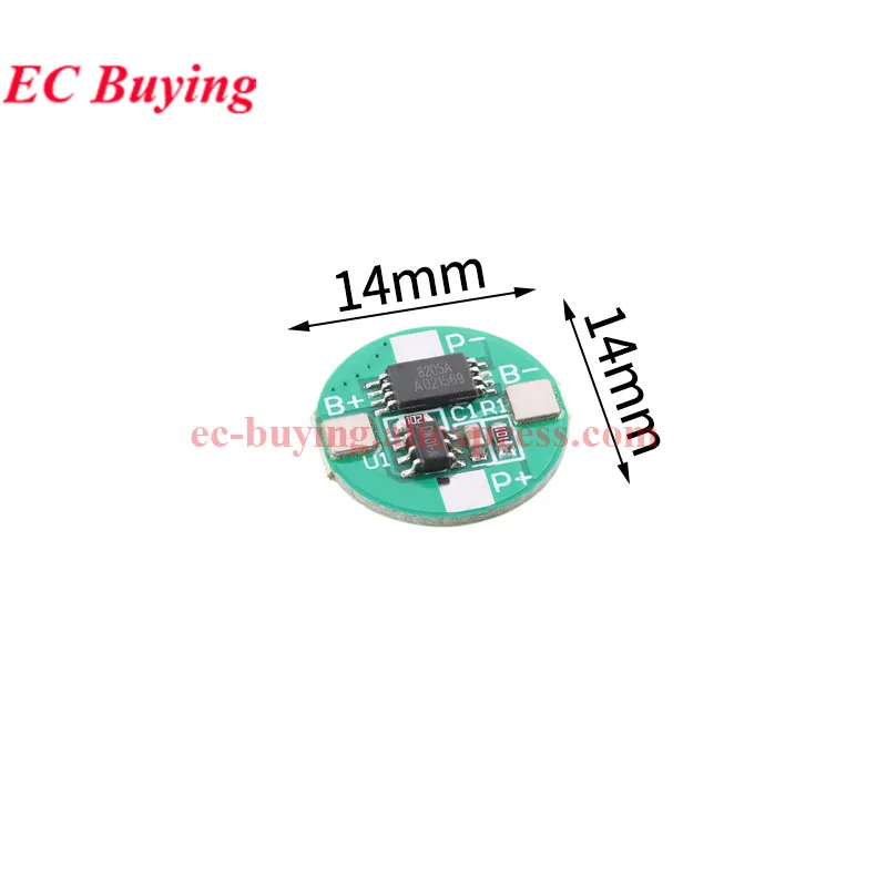 1-100Pcs 1S 3.7V 2.5A 14500 Li-ion BMS PCM Battery 2S 7.4V 8.4V Protection Board Module Overcharge Over Discharge Protection PCB