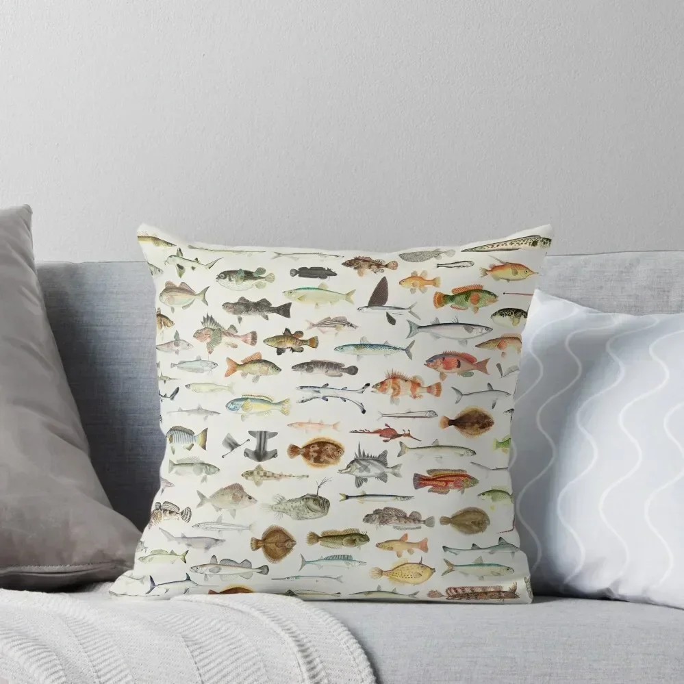 

Fish Chart Throw Pillow Pillowcases Bed Cushions Cushions For Sofa Decorative pillow case pillow