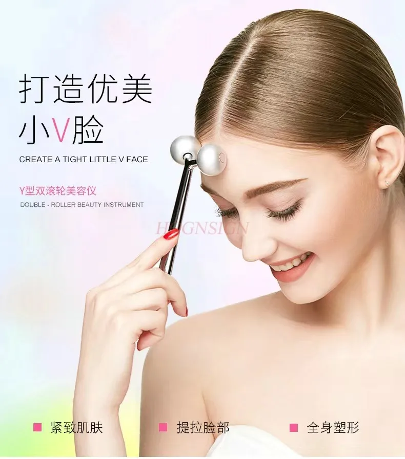 Face Sculpting Tool, Face Massager Roller with Zinc Alloy Metal for Contouring, Jawline Scupting, Lymphatic Drainage and