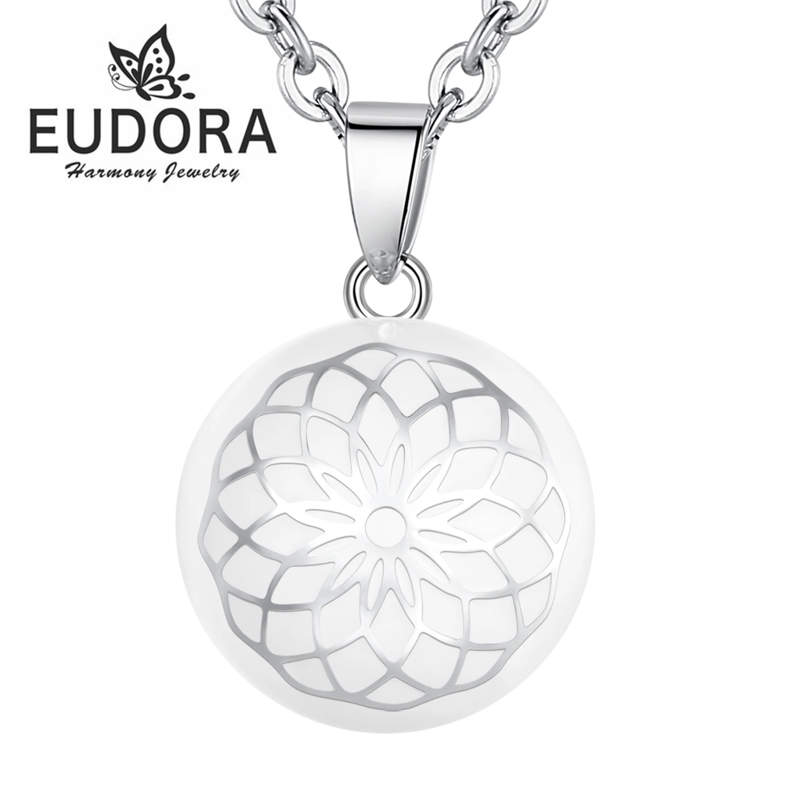 Ожерелье ювелирное изделие женское, 20 мм, с хрустальным кулон цветок жизни