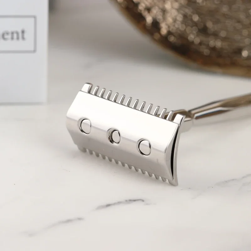 Yaqi PAGODA MIRABILIS Stainless Steel Safety Razor For Mens High Quality 303 Stainless Steel Minimalism Mens Grooming Essential