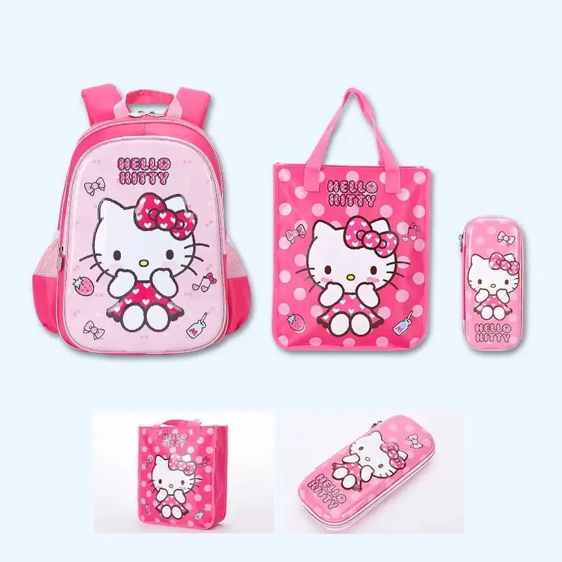 Sanrioed Hello Kitty Anime urocza duża pojemność plecak dla dzieci tornistrów kreskówkowa torba na ramię prezent dla przyjaciela podróży dla uczniów