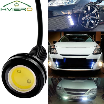 1X 화이트 레드 블루 18mm 23mm 12V 독수리 눈 빛 주간 실행 백업 전구 자동차 자동 모터 Led 회전 신호 방수 데이 램프