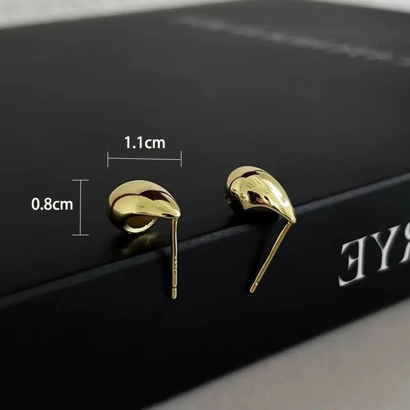 Ventfille 925 Sterling Silver Water Drop Earring dla kobiet Prezent Minimalizm Wszechstronny Trend Biżuteria Biżuteria Dropshipping — zdjęcie 7