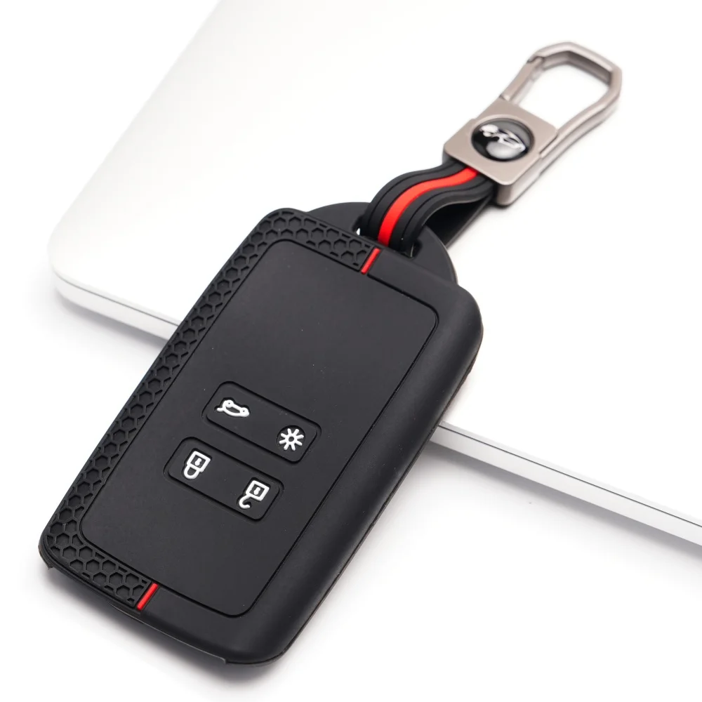 Silikon Smart Fernbedienung Autoschlüssel-Hülle für Renault Captur Koleos Kadjar Arkana Megane Dacia Duster Sandero Stepway