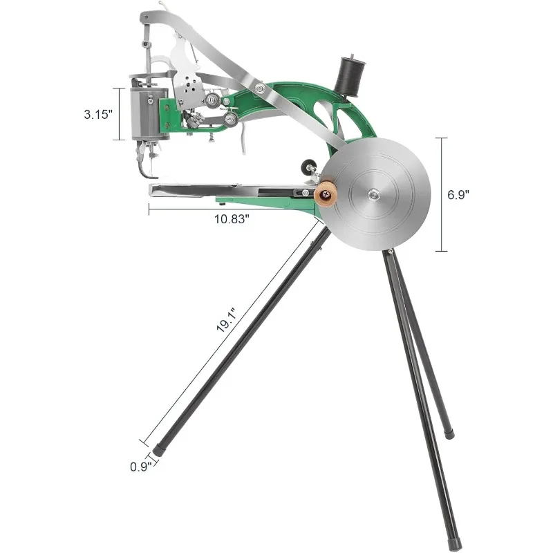 آلة خياطة الجلود آلة خياطة الإسكافي آلة إصلاح الأحذية مع خط النايلون القطن للخياطة Upsolery والحقائب،