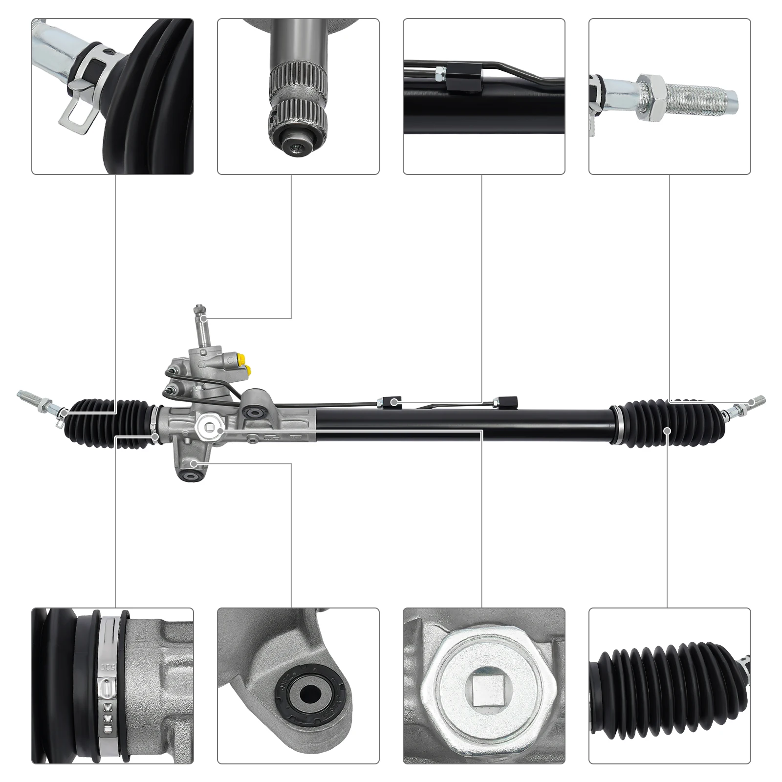 Power Steering Rack & Pinion Power Steering Gear Rack Power Steering Assembly 26-2703, 53601-SDA-A04