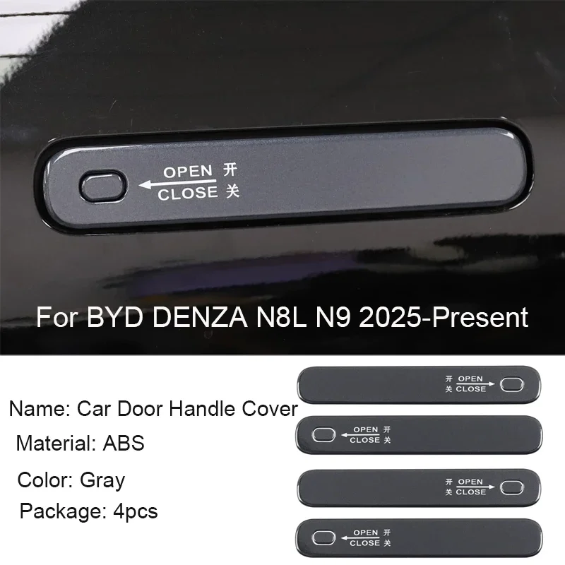 

Для BYD DENZA N8L N9 2025-наст. время: Накладки на дверные ручки из ABS-пластика, защита от царапин, водонепроницаемые, прочные, аксессуары для внешнего тюнинга автомобиля