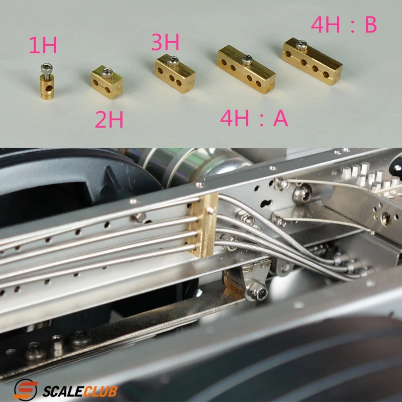 Scaleclub RC 1/14 Model Truck Climbing Lock Difference Cable Seat Wire Storting Clip For Tamiya 770s MAN TGX 770S Arocs FH16 750