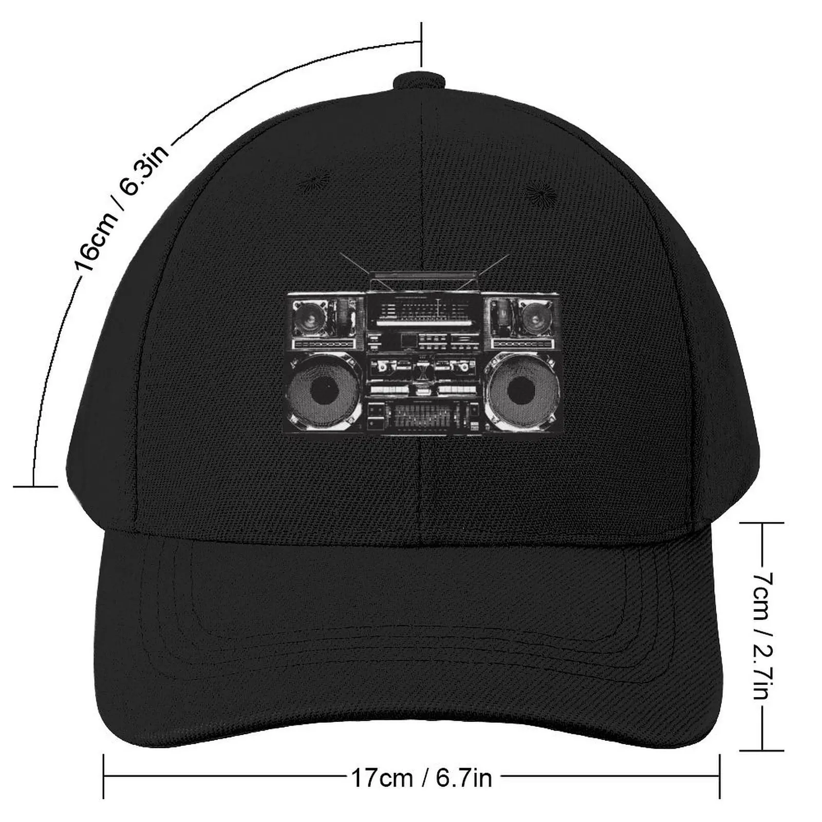 Boombox Ghetto Blaster Baseball Cap Luxury Cap Sunscreen Mens Tennis Women's