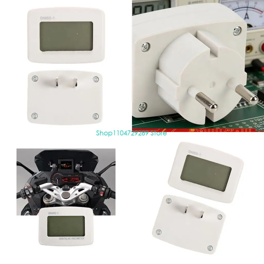 D8KE Easy Installs LCD Display Meter Reader Suitable for Cars Bikes