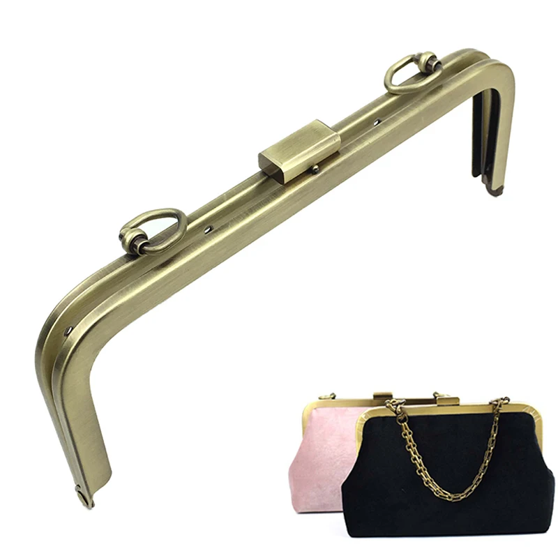 10pcs 20.5cm Metal HandBag Frame Purse Women Clutch Bag Accessories Kiss Clasp Lock Part