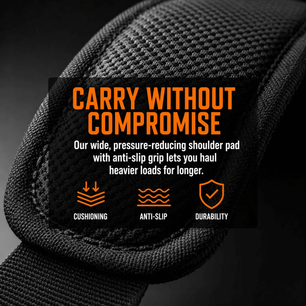 Non-Slip Pad Universal Shoulder Strap Metal Hooks Padded Shoulder Section Tool Kit Bag Strap Adjustable Length Durable