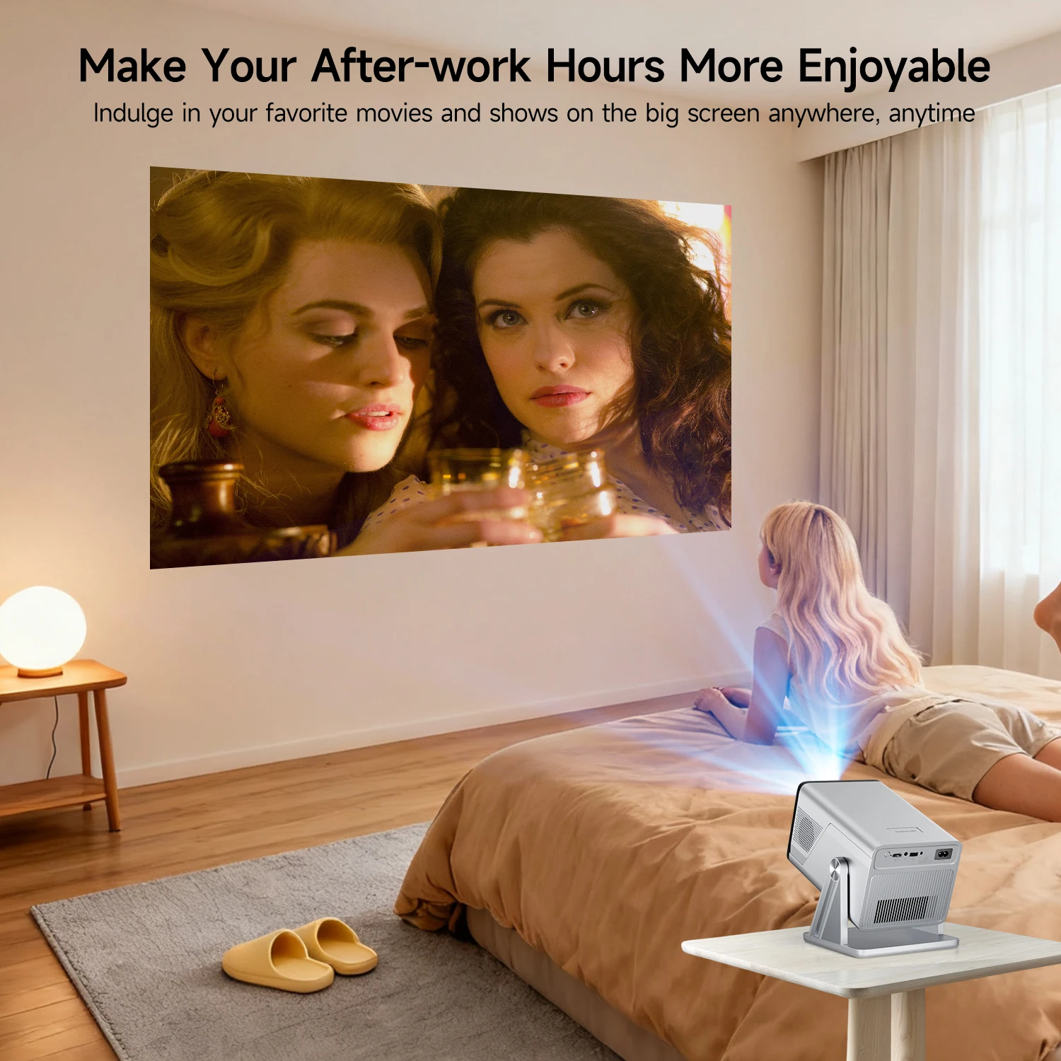 Magcubic 8K-Unterstützung X7 AI Smart Projektor mit Android 14 OS, UHD 1080P 1000 ANSI Autofokus Keystone, Heim- und Outdoor-Beamer – Detail 13