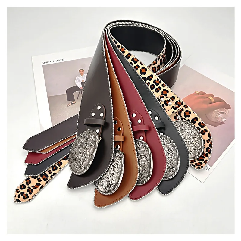 2026 Women's Wide Waist Seal Irregular Belt Fashion Belt Dress Coat Decoration Corset Belts for Women Ladies Luxury Designer