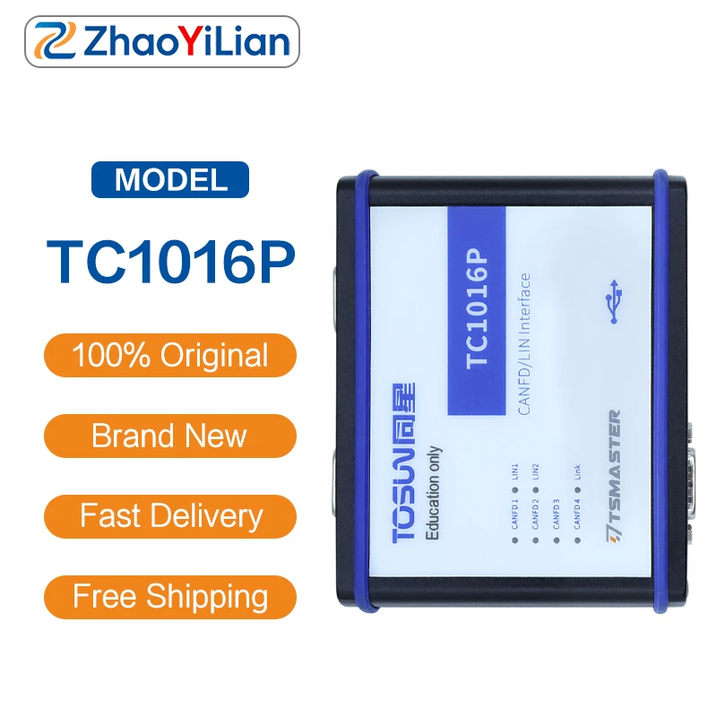 For TC1016P 6 Channel CAN FD LIN To USB Adapter 2500V Isolation UDS ECU Flashing CCP XCP Calibration