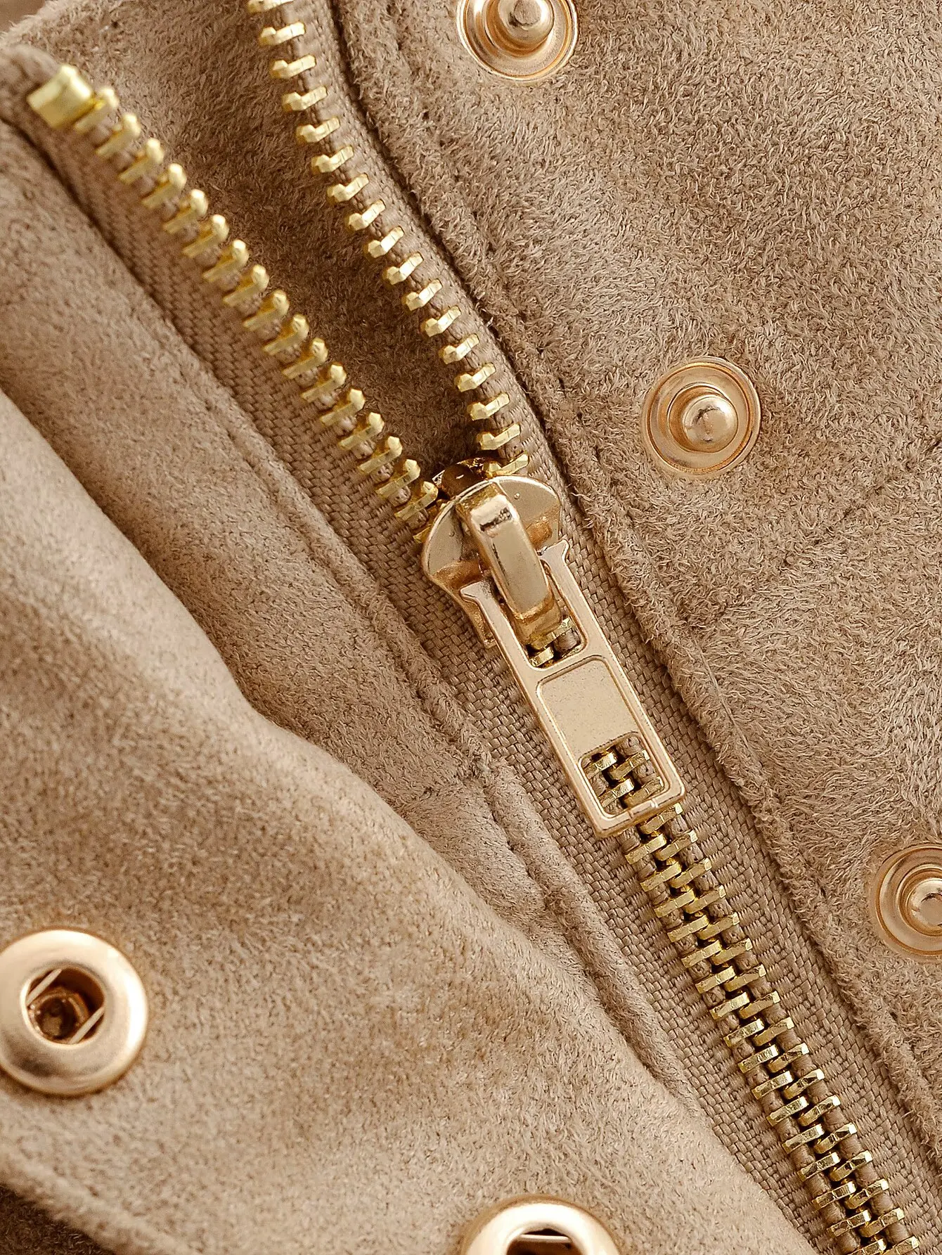 

HH осеннее женское короткое пальто с высоким воротником и длинными рукавами, женская модная однобортная куртка на молнии с карманами и украшением Mujer