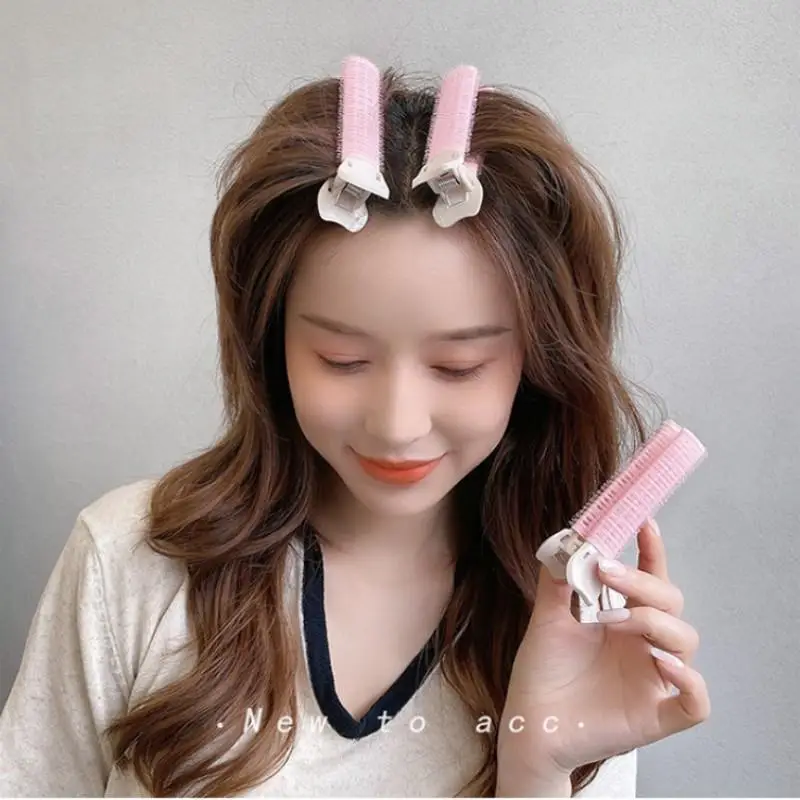 4/2/1PC Hair Root Clip Korean Fluffy Hairpin Curling Hairpin Bangs Fixed Shape Geometric Exquisite Hair Accessories Perm Iron