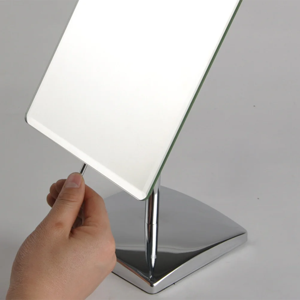 Desktop Square Makeup Mirror Durable Single-Sided Mirror Bedroom Use Creative Fashion Toilet Glass