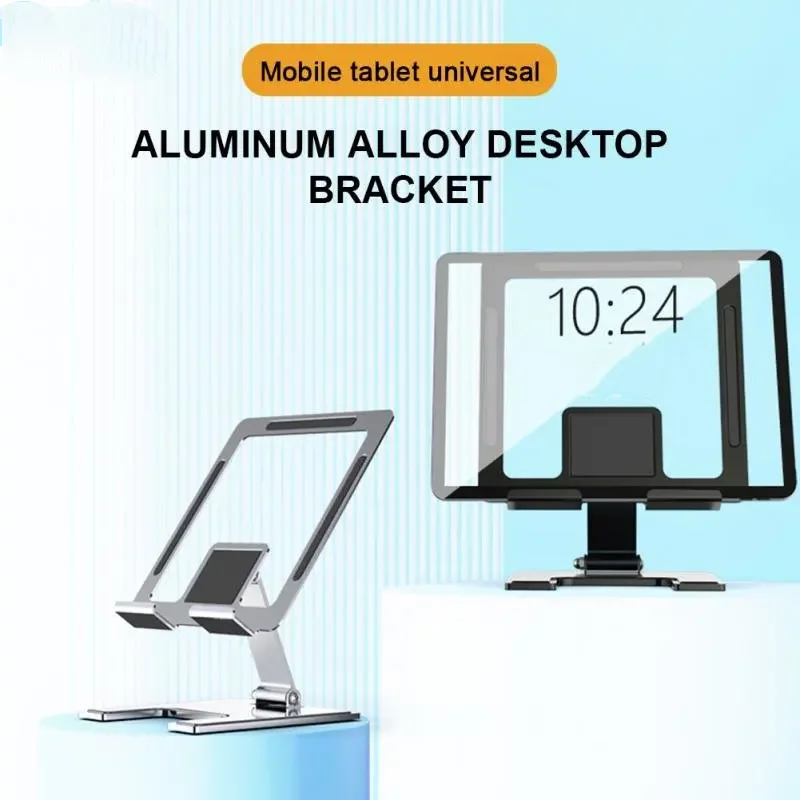 Metal Tablet Mobile Phon Stand Holder Desk Adjustable Universal Monitors Desktop Tablet Bracket for Office Home Tablet Laptop